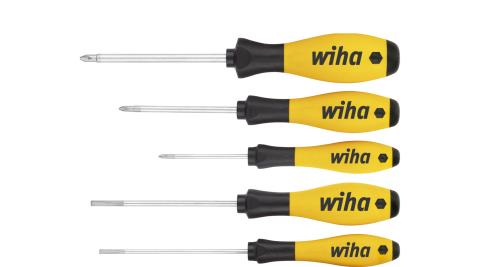 Wiha Zestaw wkrętaków SoftFinish ESD płaski, Phillips 5-cz. (27252)