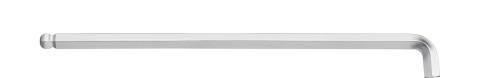 Wiha Klucze sześciokątne sześciokątny z główką kulistą z krótkim ramieniem, chromowany matowo 10.0 mm x 231 mm (35490)
