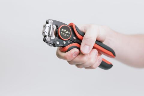 Wiha Zaciskarka automatyczna do tulejek kablowych, zacisk czworokątny z obrotową głowicą zaciskową 0,08 - 16 mm² 193 mm (45223)