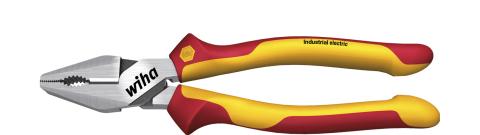 Wiha Wzmocnione szczypce uniwersalne Industrial electric z funkcją DynamicJoint® i OptiGrip w blistrze 225 mm, 9" (35465)