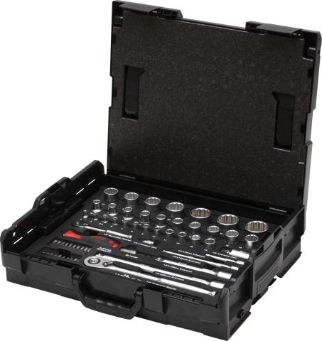 Wiha Zestaw kluczy nasadowych i bitów 1/4" i 1/2" 60-cz. wraz z L-Boxx (44685)
