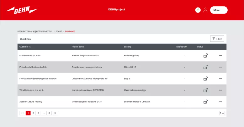 Platforma DEHNproject – portal internetowy do zarządzania projektami tworzonymi w programie DEHNplan